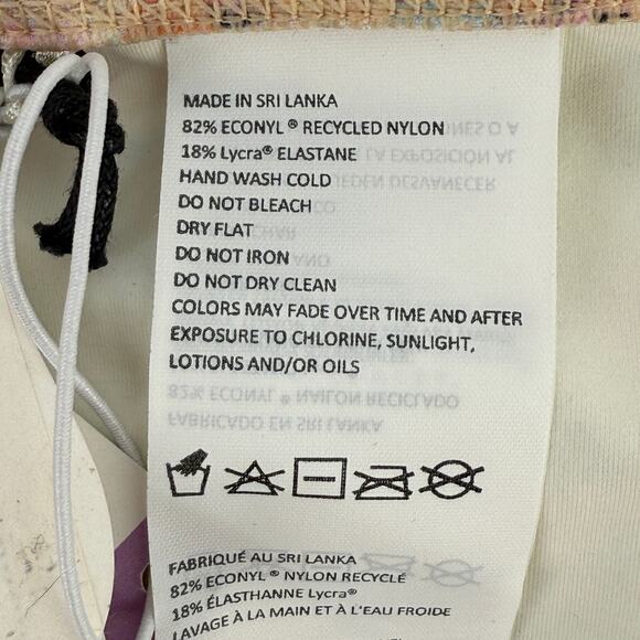 Prana Summer Wave Bikini Bottoms Womes Size Large Swim Bathing Suit Floral - Picture 6 of 7